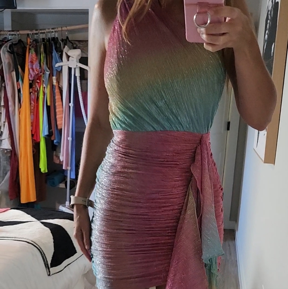 Patbo Prism Lurex Mini Dress - Picture 11 of 15